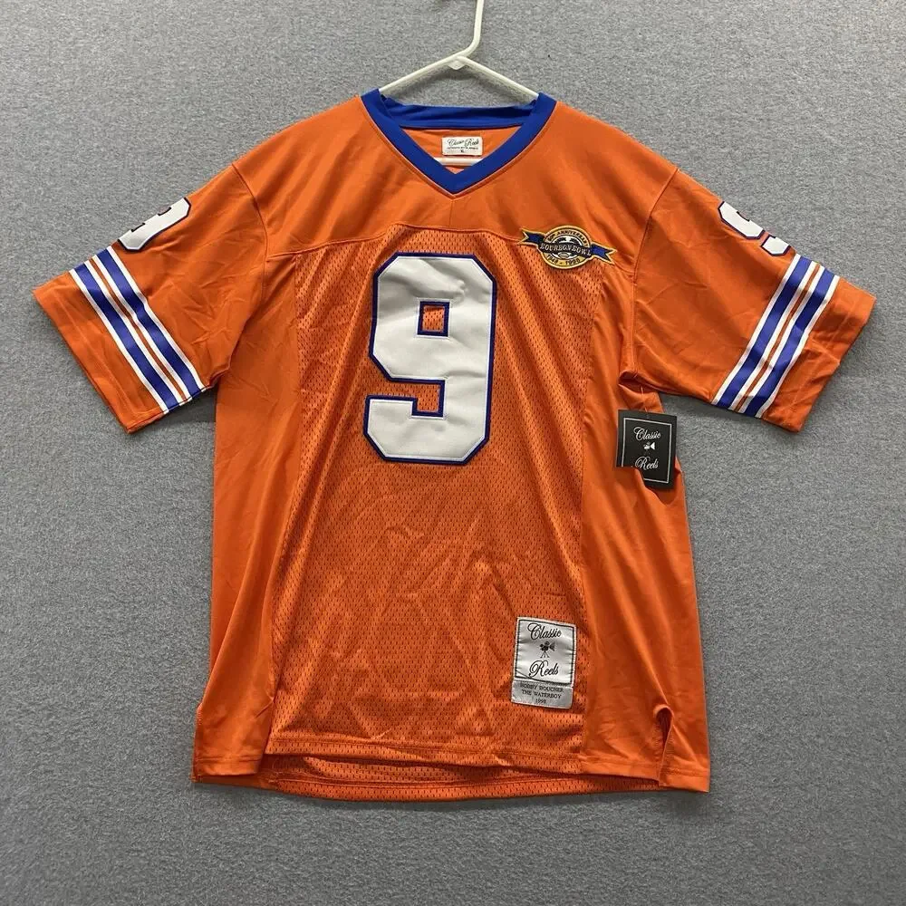 Bobby Boucher The Waterboy Jersey XL #9 Bourbon Bowl Adam Sandler Movie NWT
